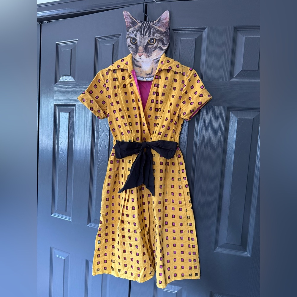 Diane Von Furstenberg yellow dress